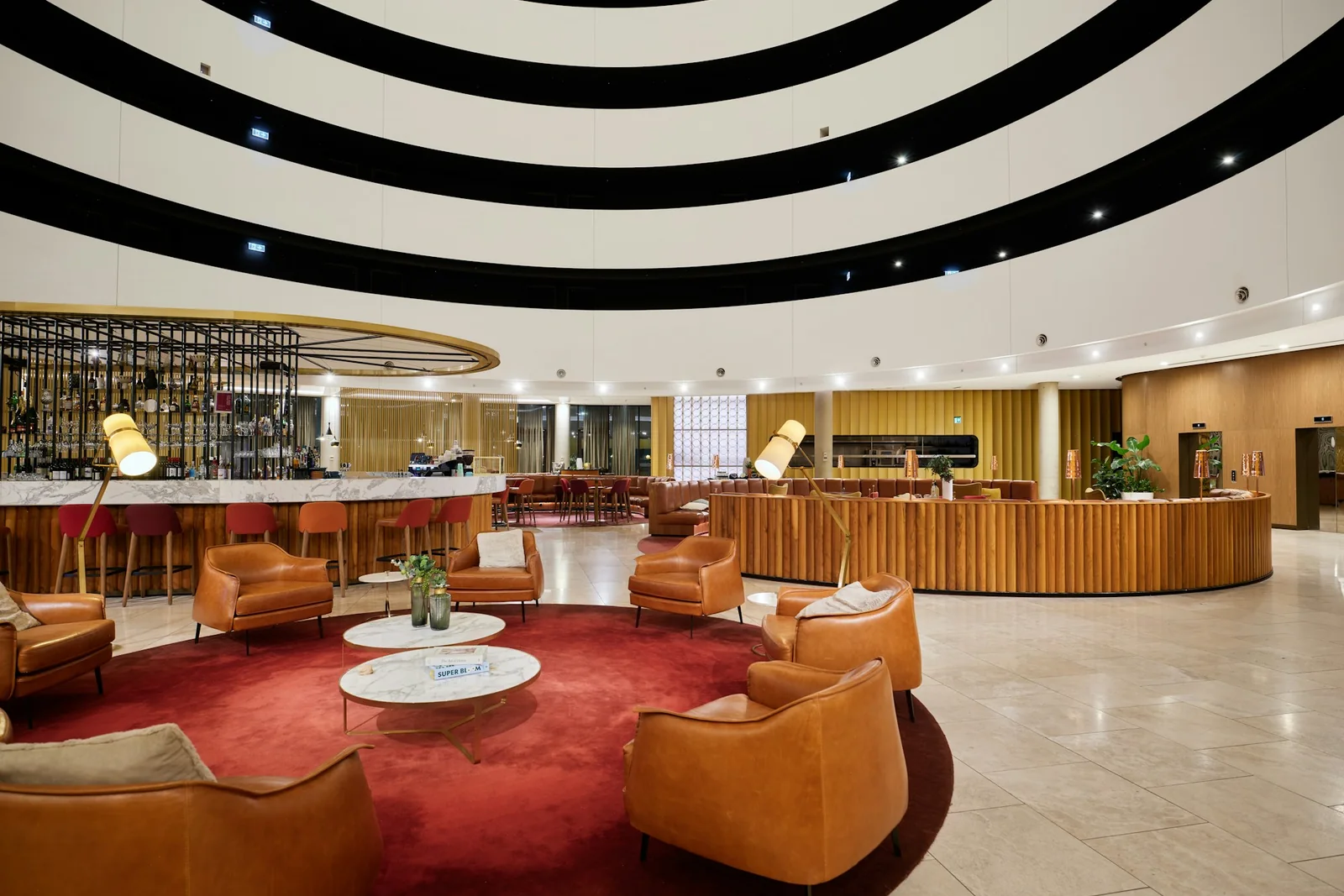 Contemporary hotel architecture and guest environment